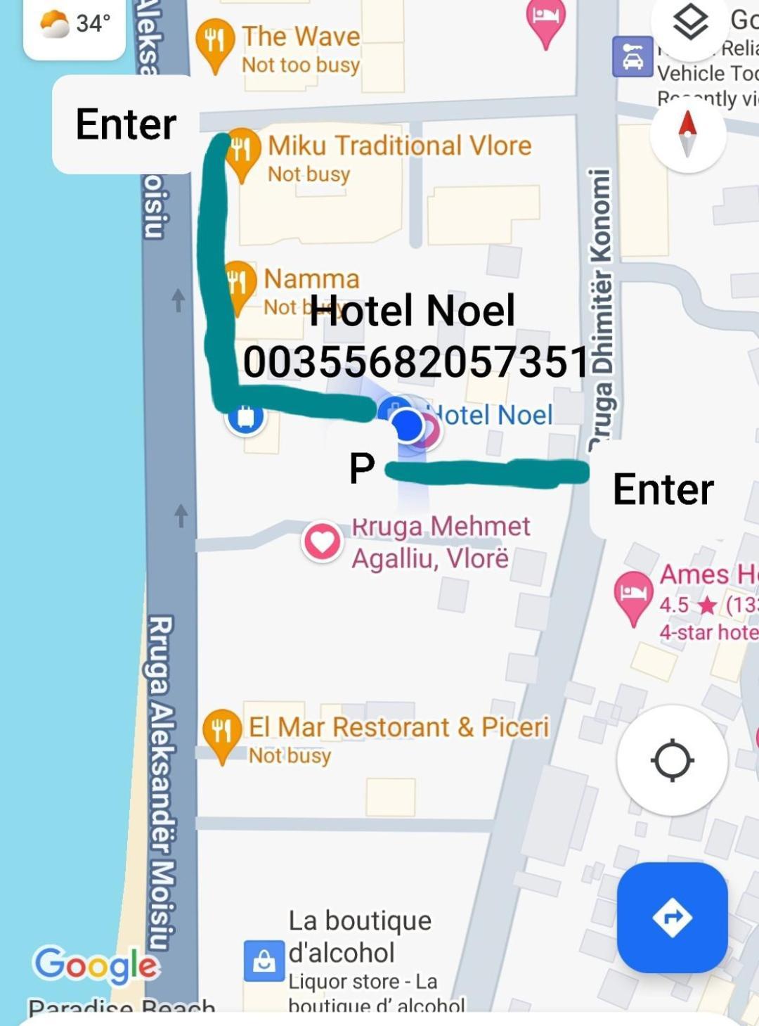 Hotel Noel Vlorë Exteriör bild